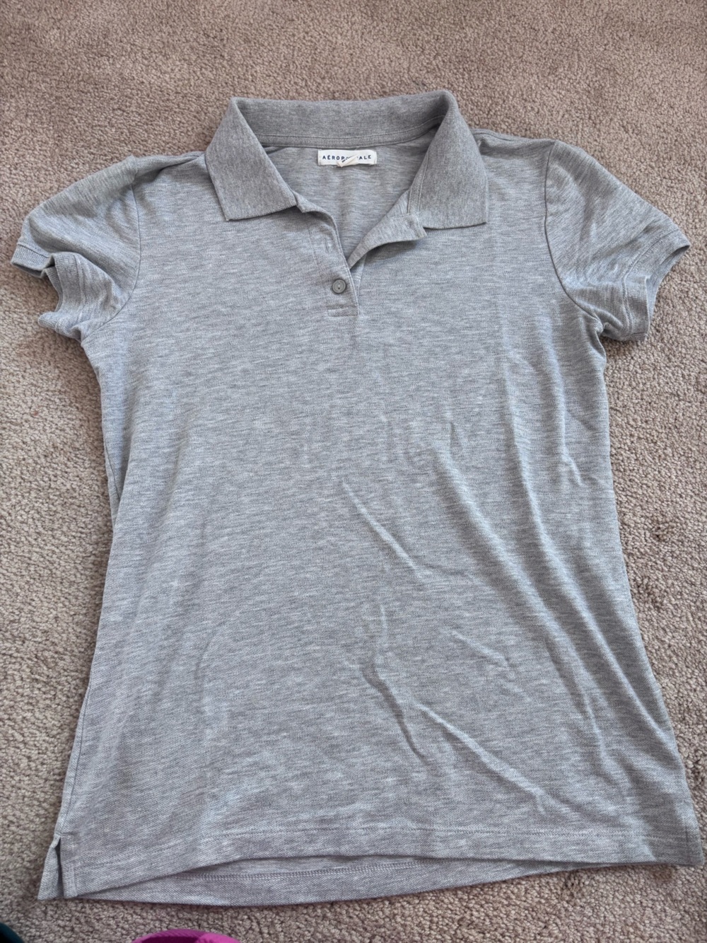 Aeropostale Women’s Yellow Polo Shirt Size L
